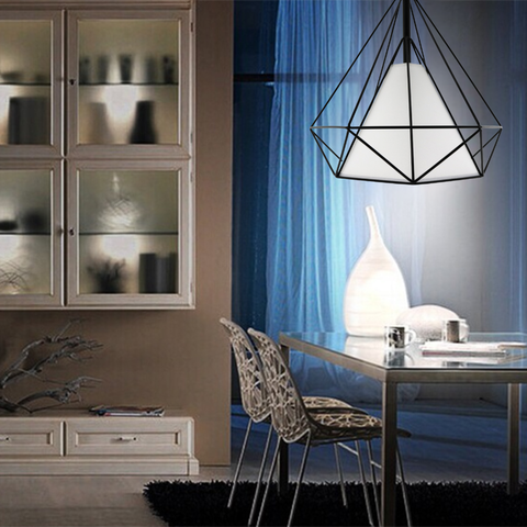 Pendul modern Dimen Black design metal filigranat