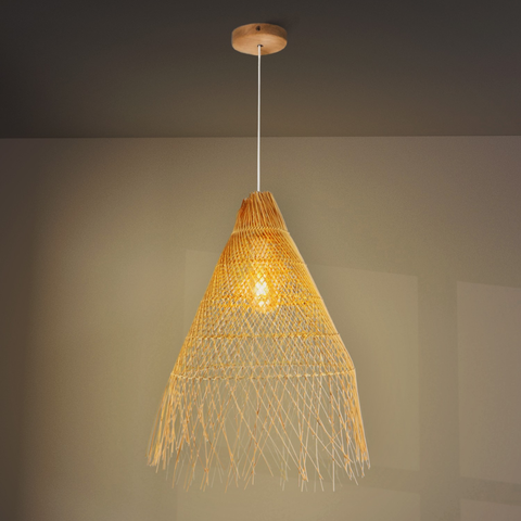 Lampă suspendată Ibiza ratan natural design aerisit