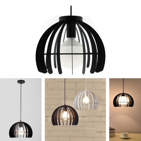 Lampa suspendata neagra cu lumină caldă pentru dining