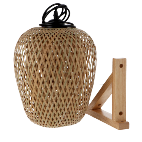 Lampă Tabarca ratan pentru spații HoReCa naturale