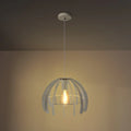 Lampă suspendată Trang White din metal alb, lumină caldă
