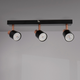 Lampă de tavan modernă cu 2 spoturi GU10, metal negru