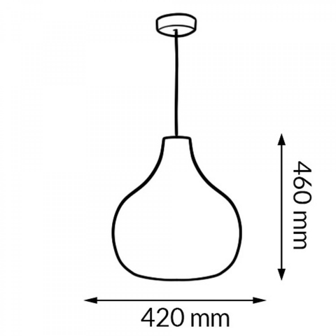 Pendul Tenerife natural interior minimal dimensiuni

