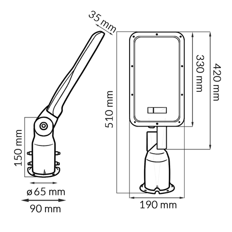Lampa LED iluminat stradal 150W Spider 125 lm/w IP65 Ledia.ro