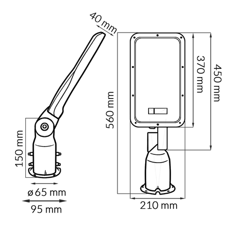 Lampa LED iluminat stradal 200W Spider 125 lm/w IP65 Ledia.ro