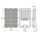 Lampa LED Stradala SOLARA EcoSun 240 4800Lm | SENZOR PIR + TELECOMANDĂ| 6500K IP65