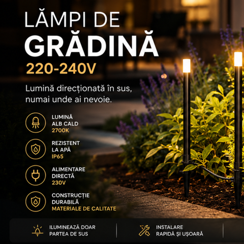 Lampă de Grădină LED 24V NEO 3000K – Set x4
