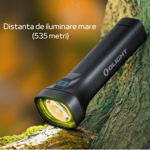 Lanterna cu led tip proiector, lanterna Olight Archer, iluminare 535m, lanterna tactica - led-box.ro