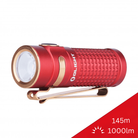 Lanterna LED mini OLIGHT S1R II BATON, 1000lm, Rosu - led-box.ro