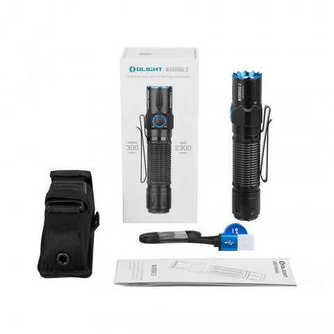 Lanterna Olight Warrior 3 cu 6 moduri iluminare