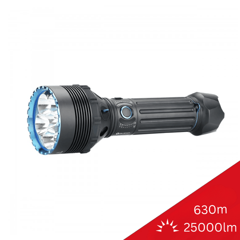 Lanterna LED Olight X9R cu flux luminos impresionant