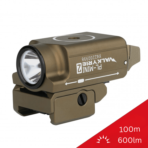 Lanterna pistol Olight PL MINI 2 TAN, 600 lumeni, 100 metri - led-box.ro