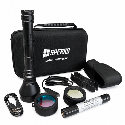 Kit Lanterna Vanatoare T217 V3 Speras 3000LM/1500M, filtre incluse GRATIS