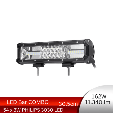 LED Bar Auto 162W, 11340lm, 30.5 cm, Combo Beam 12/60 - led-box.ro