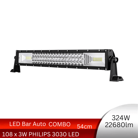LED Bar auto 324W/22.680lm, 54.6 cm, Combo Beam - led-box.ro