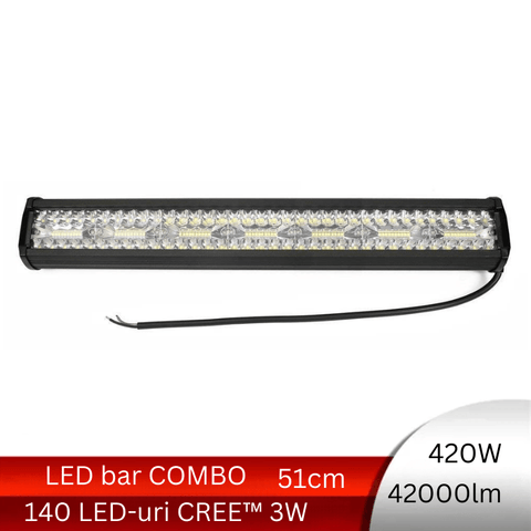 bara led auto, ledbar auto, led bar auto, ledbar combo beam, led bar auto 420w, ledbar 12-24v, bara led auto masini teren, bara led auto offroad, ledbar 42000lm, ledbar auto 51cm, led-box.ro