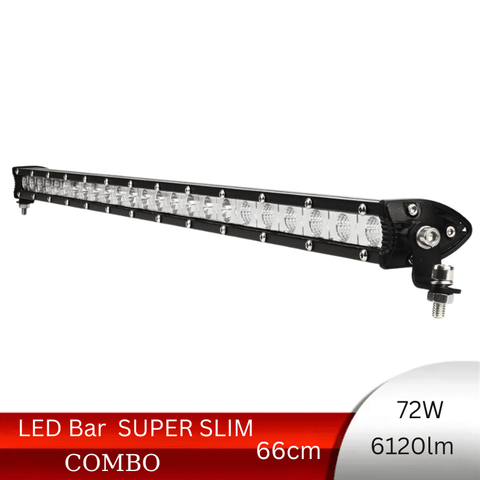 LED Bar Auto 72W Super Slim, 6120lm, 66 cm, Combo Beam - led-box.ro