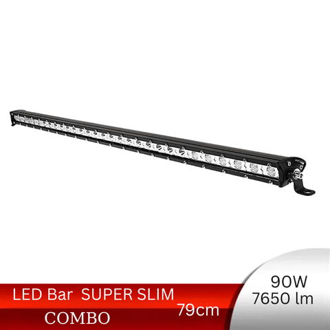 LED Bar Auto 90W Super Slim, 7650lm, 79 cm, Combo Beam - led-box.ro