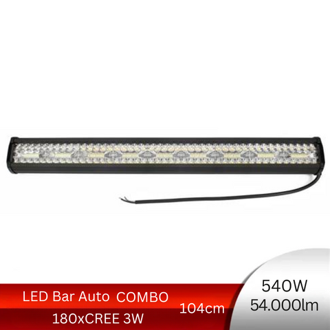 LED bar 540w, LED light bar, lumini LED bar, bare LED pentru mașini, bare luminoase LED, bara led combo, bara led 104cm, led-box.ro
