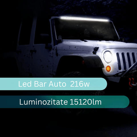 LED Bar auto curbat 216W/15.120lm, 34.2 cm, Combo Beam - led-box.ro