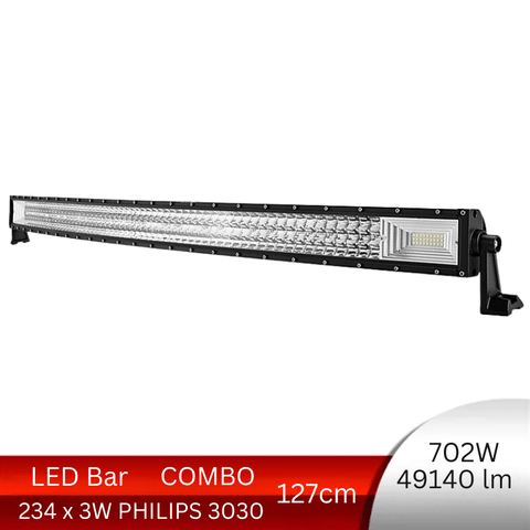 Led Bar Auto Curbat 702W 49140 Lumeni, 127 cm, Combo Beam - led-box.ro