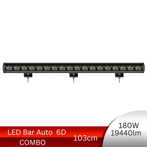 LED Bar Auto Offroad 180W 6D, 19440 Lumeni, 103 cm, Combo Beam - led-box.ro