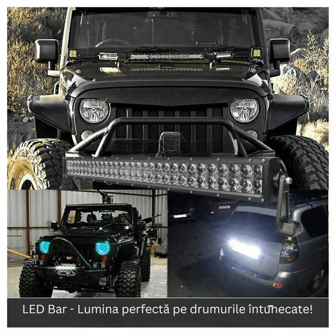 bara led auto, led bar auto combo, led bar auto 300w, bara led auto masini teren, bara led auto offroad, ledbar 21980lm, ledbar auto 133 cm, led-box.ro