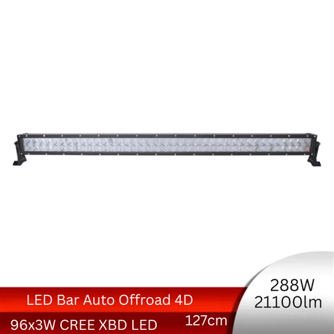 LED Bar Auto Offroad 4D 288W 21.100lm, 127 cm, Combo Beam - led-box.ro
