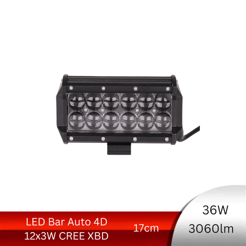 LED Bar Auto Offroad 4D, 36w/3060lm, Spot Beam - led-box.ro