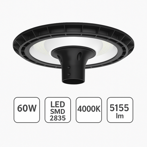 Detaliu LED SMD 2835 integrat în corpul de iluminat exterior, 60W, led-box.ro
