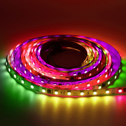 bandă LED RGBIC 24V, LED RGBIC SMD5050, bandă LED digitală multicolor, bandă LED cu control independent, LED strip RGBIC interior, bandă LED IP20 RGBIC, bandă LED efecte dinamice, iluminat RGBIC 24V, led-box.ro