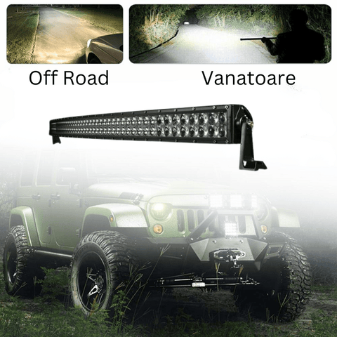 bara led auto curbat, ledbar auto, led bar auto, ledbar combo beam, led bar auto 288w, ledbar 12-24v, bara led auto masini teren, bara led auto offroad, ledbar 24480lm, ledbar auto 127cm, led-box.ro