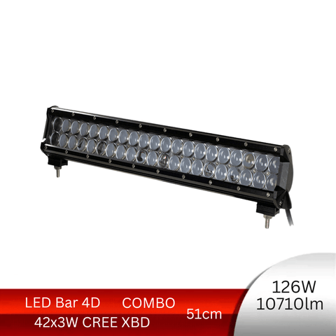 bara led auto 51cm, led bar auto combo, led bar auto 126w, bara led auto masini teren, bara led auto offroad, ledbar 10710lm, led-box.ro