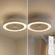 Ventilatorul integrat al plafonierei KLEO în funcțiune