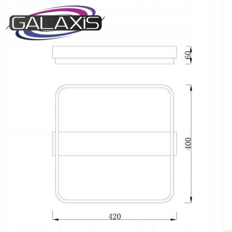 Lustra LED dimabila cu telecomanda Galaxis Centauri, 40W, 42x40x6cm - led-box.ro