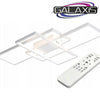 Lustra LED dimabila cu telecomanda Galaxis Hydra 126W, 90x50x8 cm - Alb