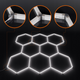 Design hexagonal LED, lumină rece intensă, metoda de imbinare, led-box.ro