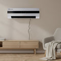 Încălzitor ceramic de perete 3000W alb, montat deasupra comodei în living