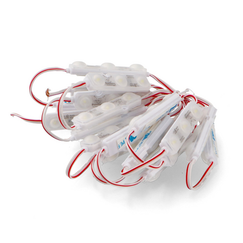 Modul LED 3xSMD Samsung 12V DC, 1.2W – set 20 bucăți pentru iluminare decorativă, led-box.ro