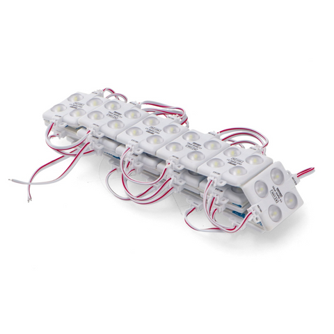 Modul LED 4xSMD Samsung 12V DC, 2W, 220lm – lumină alb rece 6000K, led-box.ro