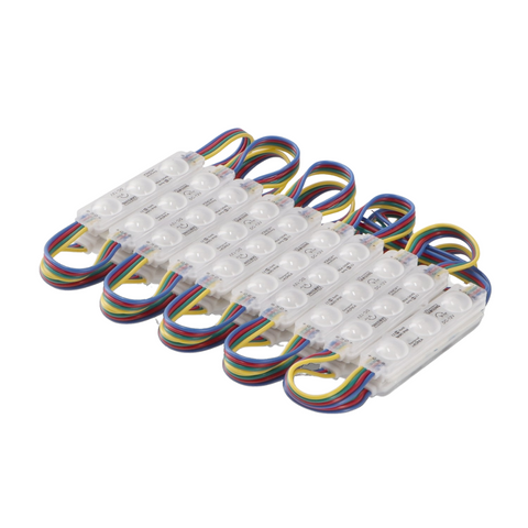Set module LED RGB 3xSMD Samsung conectate în lanț montaj în serie led-box.ro