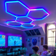 iluminat modular hexagonal RGB pentru spații interioare