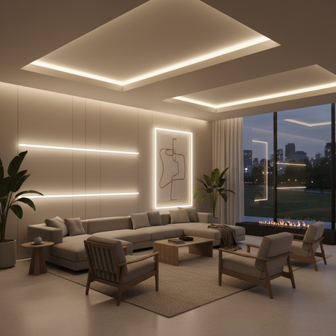 Neon FLEX Alb Neutru 8x16mm 230V lumină naturală continuă