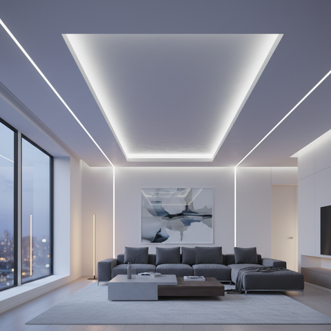 Neon FLEX Alb Rece 8x16mm 230V iluminat decorativ in scafe