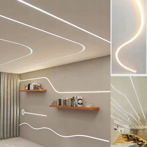 Neon FLEX Alb Rece 8x16mm 230V lumină rece continuă