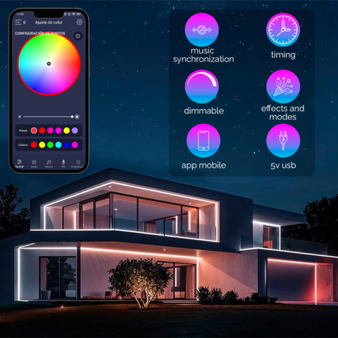 Milioane de culori și efecte dinamice ale benzii LED RGB MAGIC led-box.ro