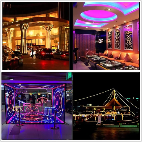 Neon FLEX Roz 230V lumină uniformă și elegantă