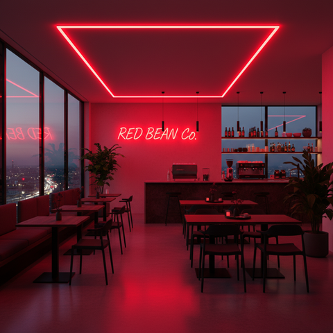 Neon LED Roșu 24V – Iluminare Decorativă IP65, Tăiere 5cm