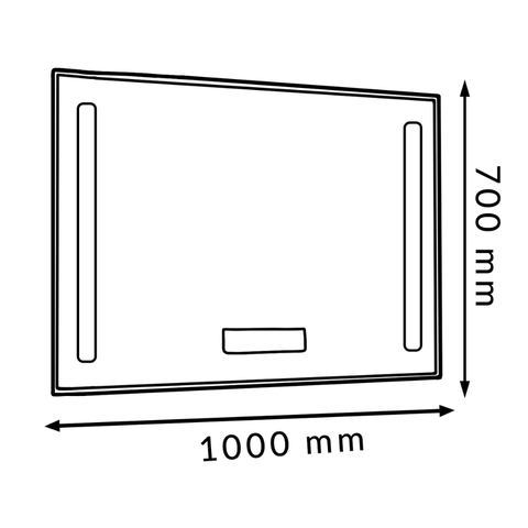 Oglindă LED cu control tactil Touch Arenas