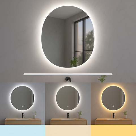 Oglindă rotundă iluminată profesional Rocio